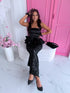 Dress, flitter dress "MERMAID" - BLACK